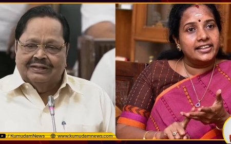 'கிக்’குக்காக கள்ளச்சாராயம் குடிக்கின்றனர்... அமைச்சர் துரைமுருகன் பேச்சு... வானதி சீனிவாசன் கண்டனம்!