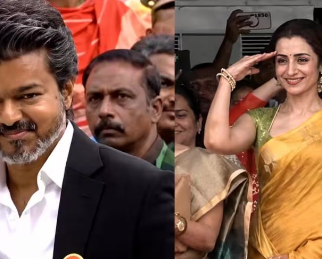 ”முன்வரிசையில் த்ரிஷா… சகிக்க முடியல…” -  முரசொலி காட்டம்..!